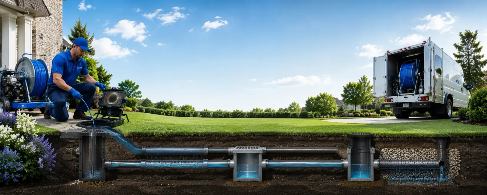 Outdoor drain cleaning information for Huddy, KY